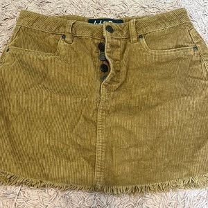 Corduroy mini skirt
